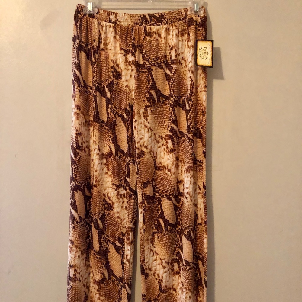 Snake print lounge pants